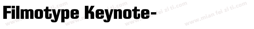 Filmotype Keynote字体转换